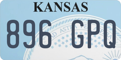 KS license plate 896GPQ
