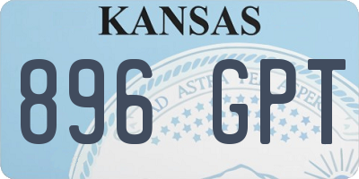 KS license plate 896GPT