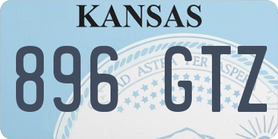 KS license plate 896GTZ