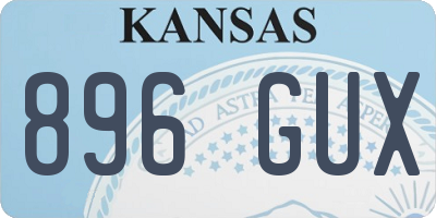 KS license plate 896GUX