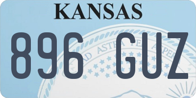 KS license plate 896GUZ