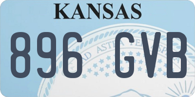 KS license plate 896GVB