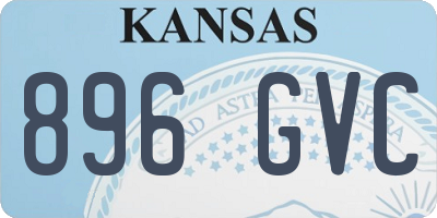 KS license plate 896GVC