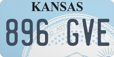KS license plate 896GVE