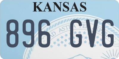 KS license plate 896GVG