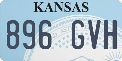 KS license plate 896GVH