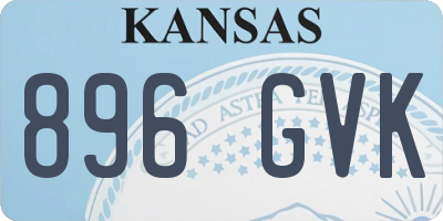KS license plate 896GVK