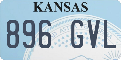 KS license plate 896GVL