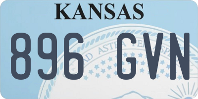 KS license plate 896GVN