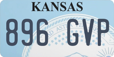 KS license plate 896GVP