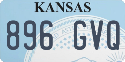 KS license plate 896GVQ