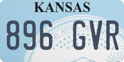 KS license plate 896GVR