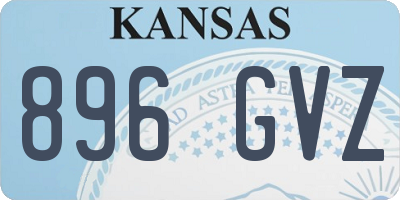 KS license plate 896GVZ