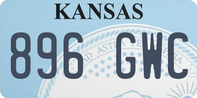 KS license plate 896GWC