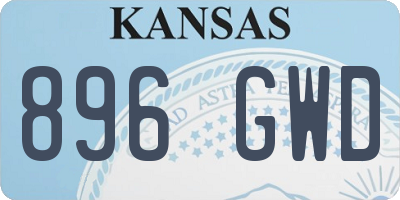 KS license plate 896GWD