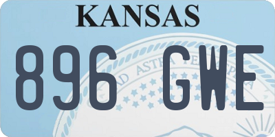 KS license plate 896GWE