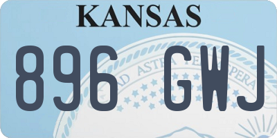 KS license plate 896GWJ
