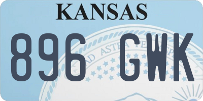 KS license plate 896GWK