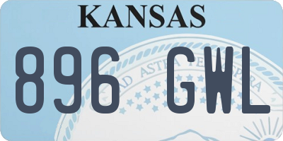 KS license plate 896GWL