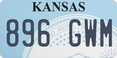 KS license plate 896GWM