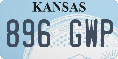 KS license plate 896GWP
