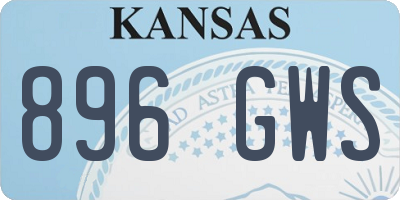 KS license plate 896GWS