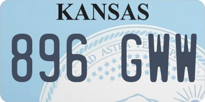 KS license plate 896GWW