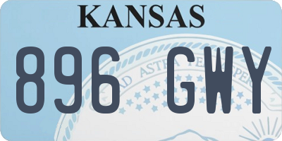 KS license plate 896GWY