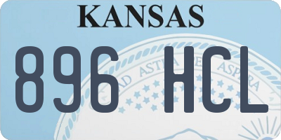 KS license plate 896HCL