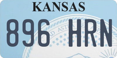 KS license plate 896HRN