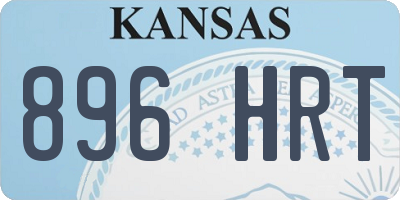KS license plate 896HRT