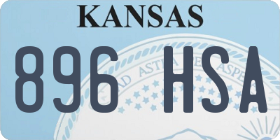 KS license plate 896HSA