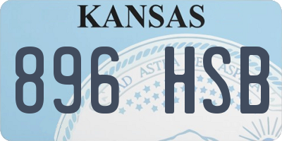 KS license plate 896HSB