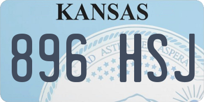 KS license plate 896HSJ