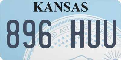 KS license plate 896HUU