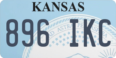 KS license plate 896IKC