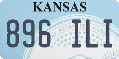 KS license plate 896ILI