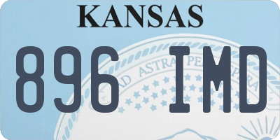 KS license plate 896IMD