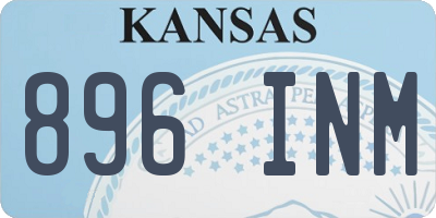 KS license plate 896INM