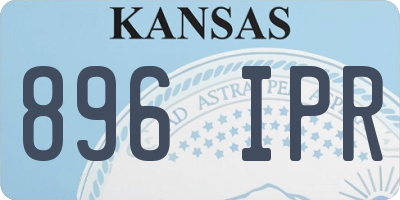 KS license plate 896IPR