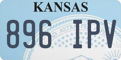 KS license plate 896IPV