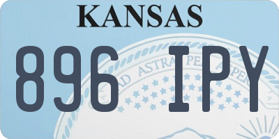 KS license plate 896IPY