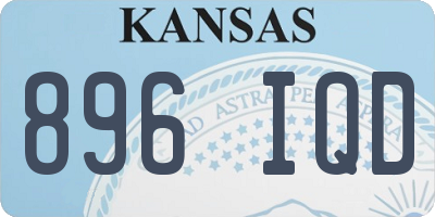 KS license plate 896IQD