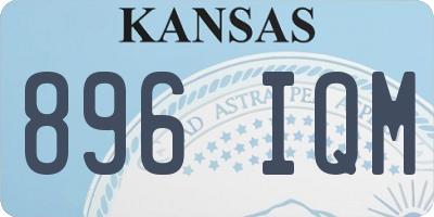 KS license plate 896IQM