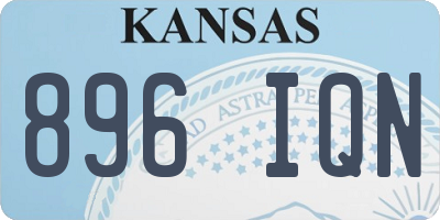 KS license plate 896IQN