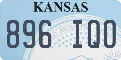 KS license plate 896IQO