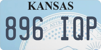 KS license plate 896IQP