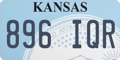 KS license plate 896IQR