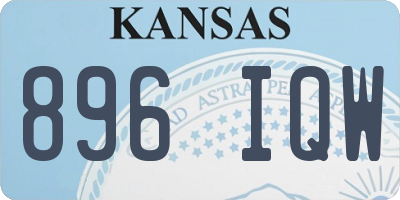 KS license plate 896IQW
