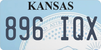 KS license plate 896IQX